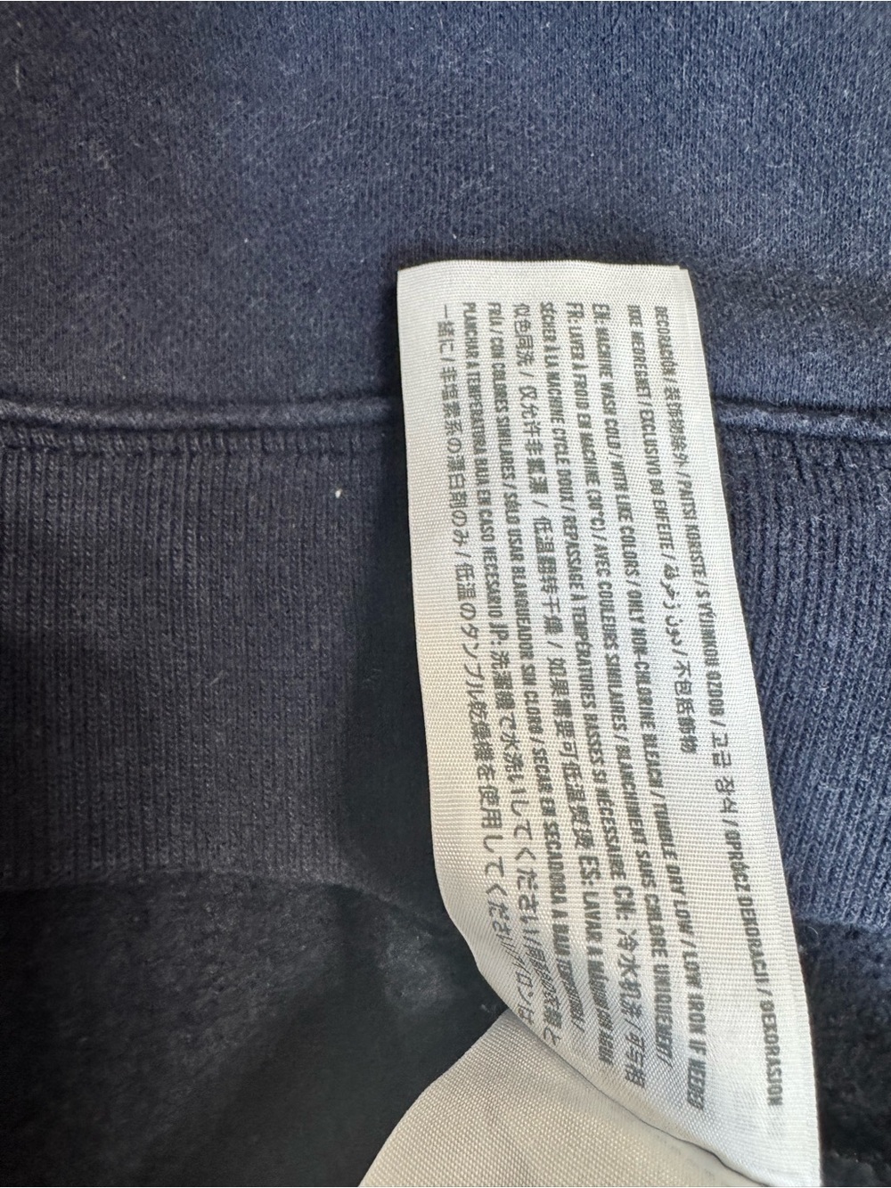 Abercrombie & Fitch Men’s Medium Navy Crewneck Sweatshirt A&F Fleece Logo - Picture 5 of 6